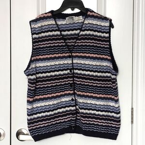 Vintage Northern Reflections Crochet Vest
